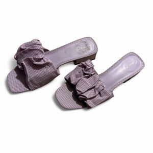 Circus by Sam Edelman Lilac Ruffle Slide Sandals - Women
